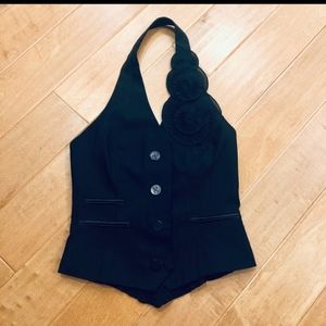 Bebe Black Vest